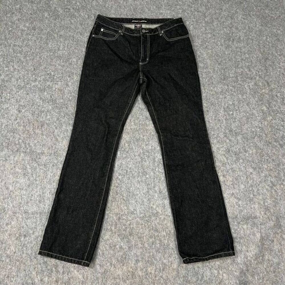 VTG Fubu Women's Jeans‎ Size 13/14 Black Denim Straight Leg 90s Retro
